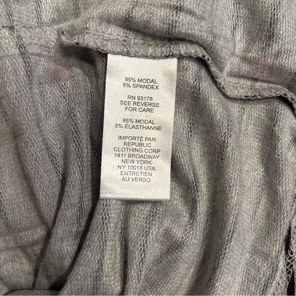 Workshop Republic Blouse Pullover Grey/Black Striped Women’s Sz 2X NWT - Picture 7 of 8